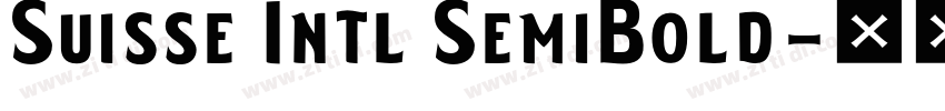 Suisse Intl SemiBold字体转换